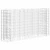 Plantador de Gabion Vidaxl elevado 190x50x100 cm de hierro galvanizado