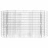 Plantador de Gabion Vidaxl elevado 190x50x100 cm de hierro galvanizado
