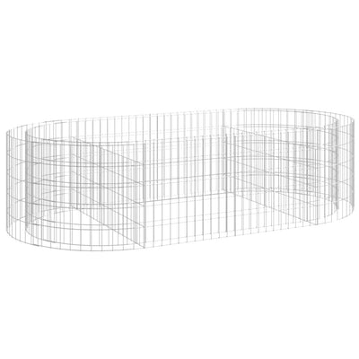Vidaxl Gabion Fiorter ha raccolto ferro zincato 200x100x50 cm