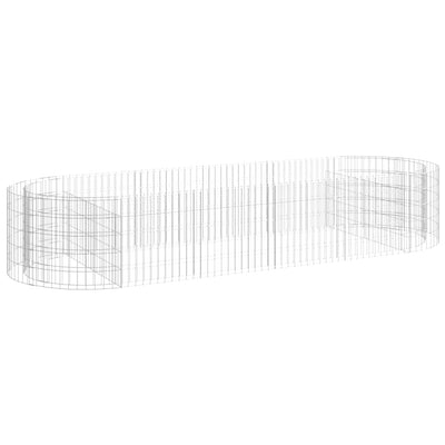 Vidaxl Gabion fioriera da 300x100x50 cm ferro zincato