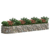 Plantador de gabión Vidaxl insentado 400x100x50 cm de hierro galvanizado
