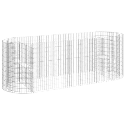 VidaXL Gabion plantenbak verhoogd 300x100x100 cm gegalvaniseerd ijzer