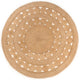 Vidaxl Carpet with design around 240 cm braided jute