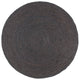 Vidaxl rug handmade around 240 cm jute dark gray