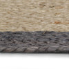 Vidaxl tappeto fatto a mano con bordo grigio scuro 180 cm iuta