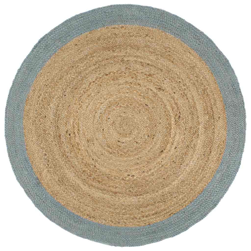 Vidaxl tappeto fatto a mano con oliva -grigio -gigo 240 cm iuta