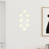 Specchio Vidaxl con illuminazione a LED 40x20 cm di vetro ovale