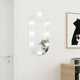 Espejo Vidaxl con iluminación LED oval de 80x40 cm de vidrio