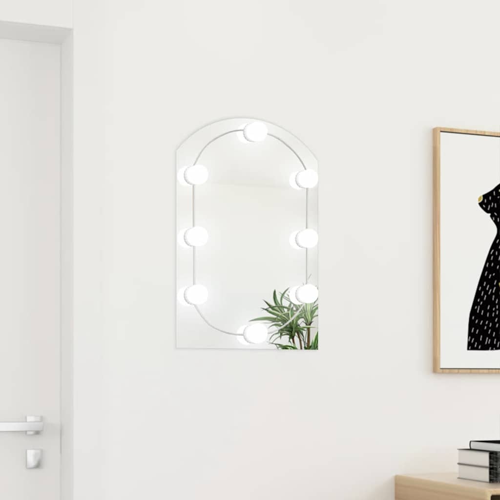 Specchio Vidaxx con illuminazione a LED ad arco in vetro 60x40 cm