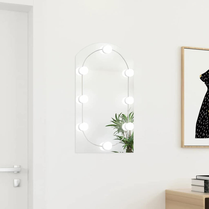 Espejo Vidaxl con iluminación LED boog 70x40 cm de vidrio
