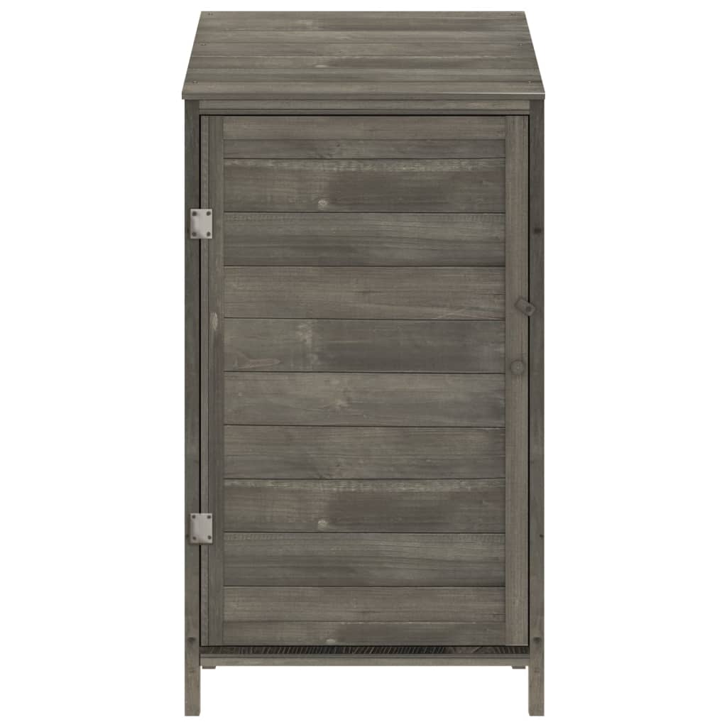 Vidaxl Garden Shed 55x52x112 cm de pino sólido -madera con antracita