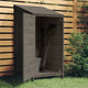 Vidaxl Garden Shed 55x52x112 cm de pino sólido -madera con antracita