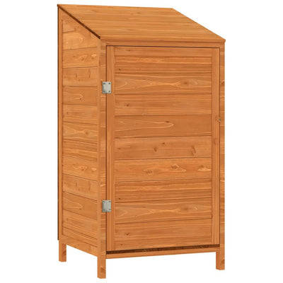 Vidaxl Garden Shed 55x52x112 cm de pino sólido marrón