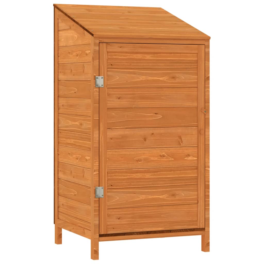Vidaxl Garden Shed 55x52x112 cm de pino sólido marrón