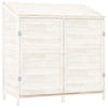 Vidaxl Garden Shed 102x52x112 CM Pinewit sólido blanco