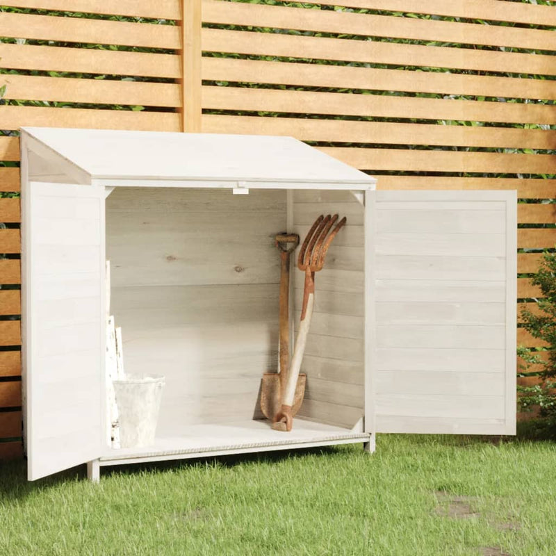 Vidaxl Garden HED 102x52x112 cm Pinewit Solid White