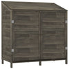 Vidaxl Garden Shed 102x52x112 cm de pino sólido -madera con antracita