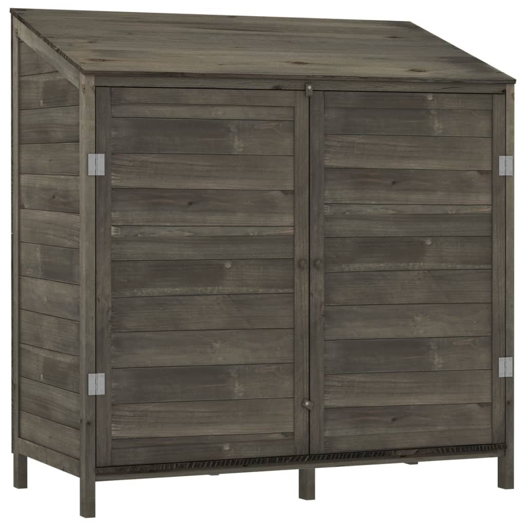 Vidaxl Garden Shed 102x52x112 cm de pino sólido -madera con antracita