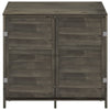 Vidaxl Garden Shed 102x52x112 cm de pino sólido -madera con antracita