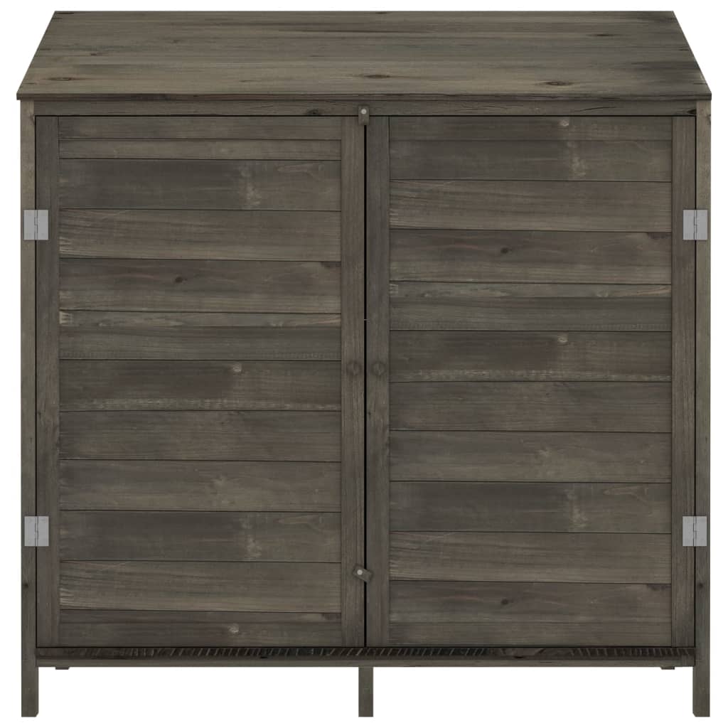 Vidaxl Garden Shed 102x52x112 cm de pino sólido -madera con antracita