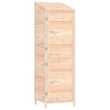 Vidaxl Garden Shed 55x52x174.5 cm de pino sólido