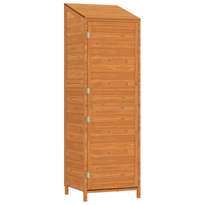 Vidaxl Garden Shed 55x52x174.5 cm de pino sólido marrón