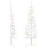 Vidaxl kunstkerstboom half met standaard smal 120 cm wit