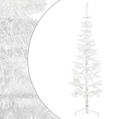 Vidaxl Kunstkerstboom metà con bianco stretto standard da 150 cm