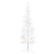 Vidaxl Kunstkerstboom Half con White estrecho de 180 cm estándar