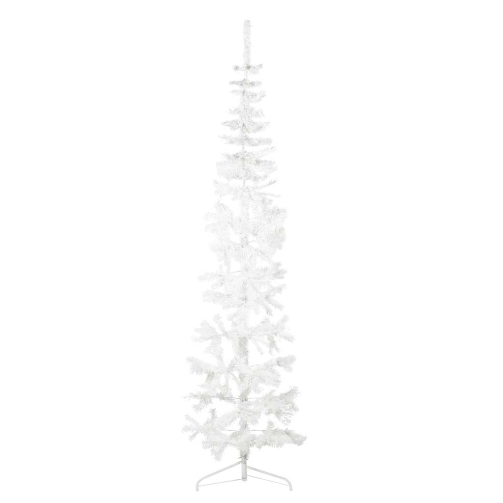 Vidaxl Kunstkerstboom Half con blanco estándar de 210 cm de 210 cm de blanco