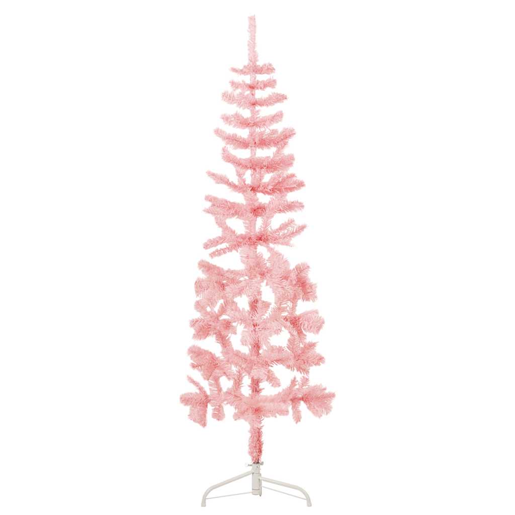 Vidaxl Kunstkerstboom metà con rosa standard stretto 120 cm