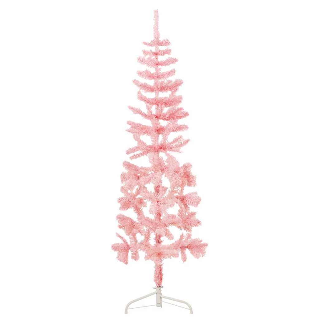 Vidaxl Kunstkerstboom metà con rosa standard stretto 180 cm