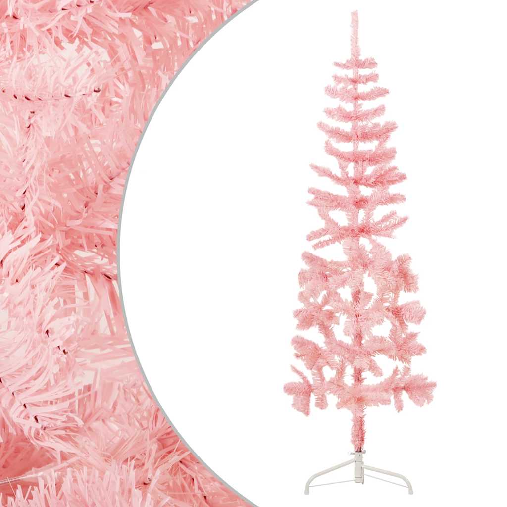 Vidaxl Kunstkerstboom metà con rosa standard stretto 180 cm