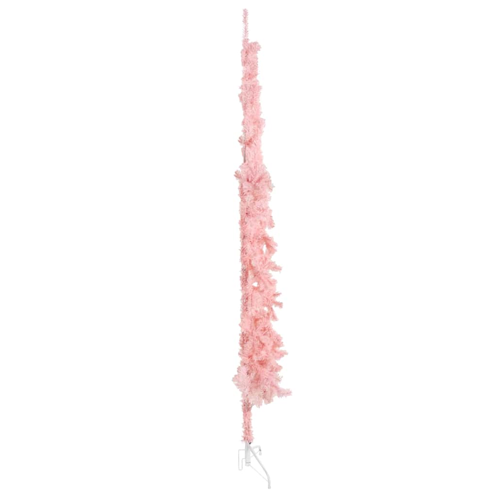 Vidaxl Kunstkerstboom mitad con rosa estrecho de 210 cm estándar