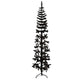Vidaxl Kunstkerstboom metà con nero stretto standard da 180 cm nero