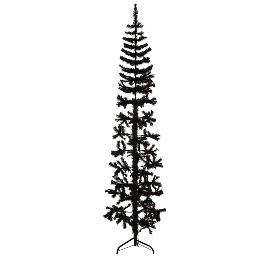 Vidaxl Kunstkerstboom metà con nero stretto standard 240 cm nero