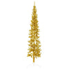 Vidaxl Kunstkerstboom Half con color de oro estrecho estándar de 210 cm