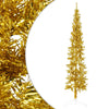 Vidaxl Kunstkerstboom Half con color de oro estrecho estándar de 240 cm