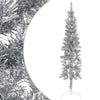 Vidaxl Kunstkerstboom Half con color plateado estrecho estándar de 120 cm