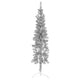 Vidaxl Kunstkerstboom metà con argento stretto standard da 180 cm di colore argento