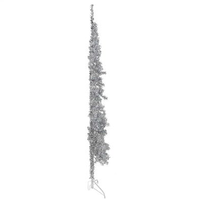 Vidaxl Kunstkerstboom Half con estándar de 210 cm de color plateado de 210 cm