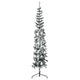 Vidaxl Kunstkerstboom metà con neve stretta 240 cm