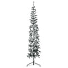 Vidaxl Kunstkerstboom metà con neve stretta 240 cm