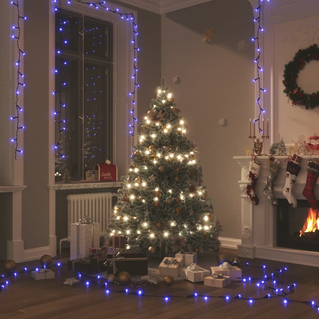 Garland leggera Vidaxl con 150 LED 15 M PVC Blu