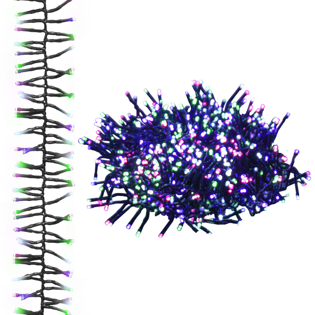 Vidaxl Light Garland Cluster con 2000 LED Pastel multicolor de 17 M PVC