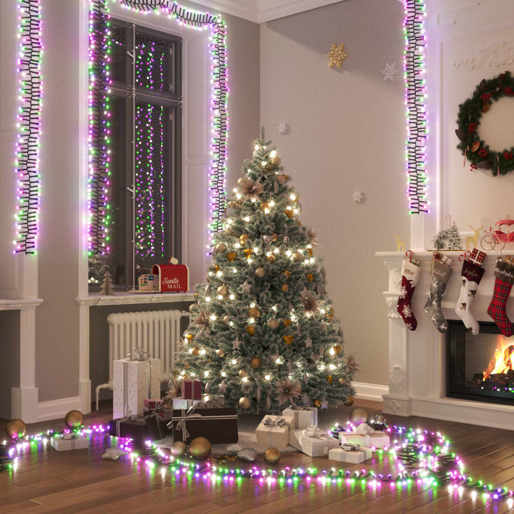 Vidaxl Light Garland Cluster con 2000 LED Pastel multicolor de 17 M PVC