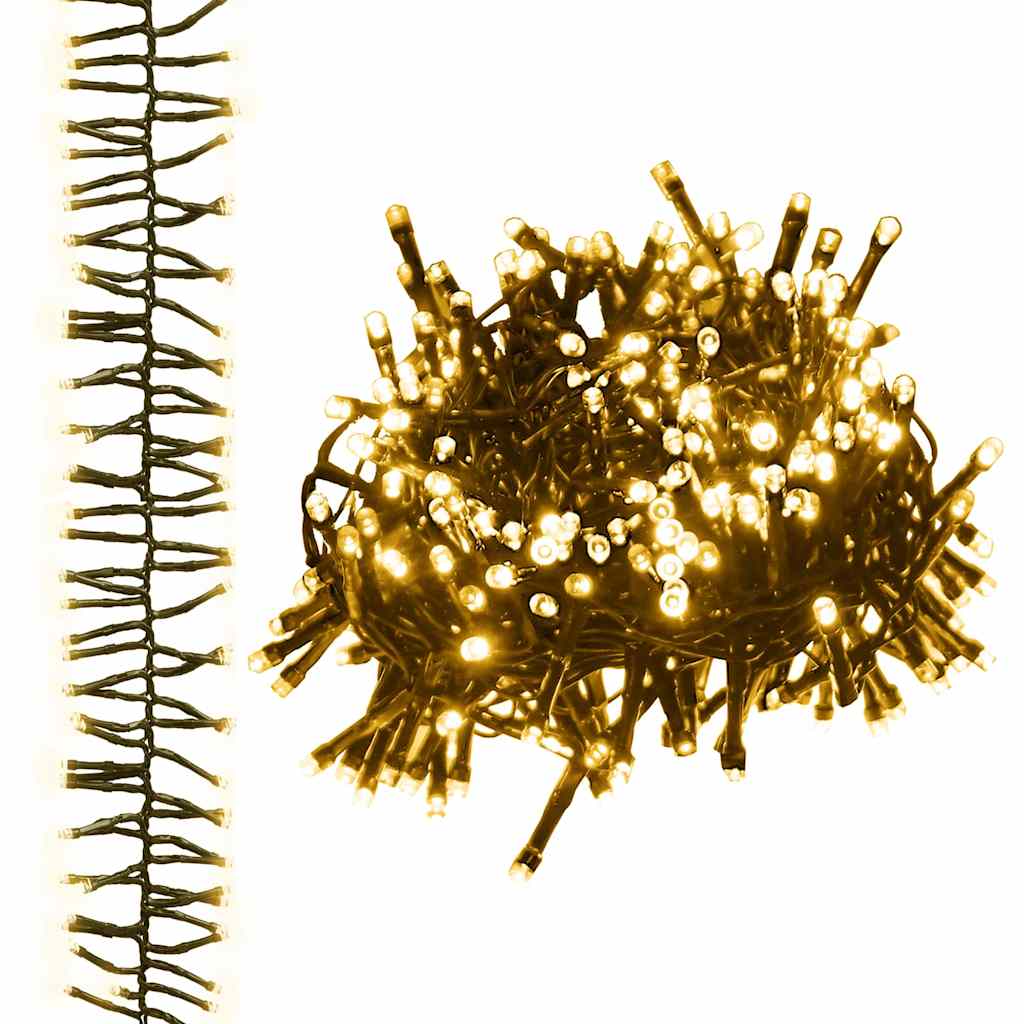 Vidaxl Light Garland Cluster con 3000 LED Bianco caldo 23 M PVC