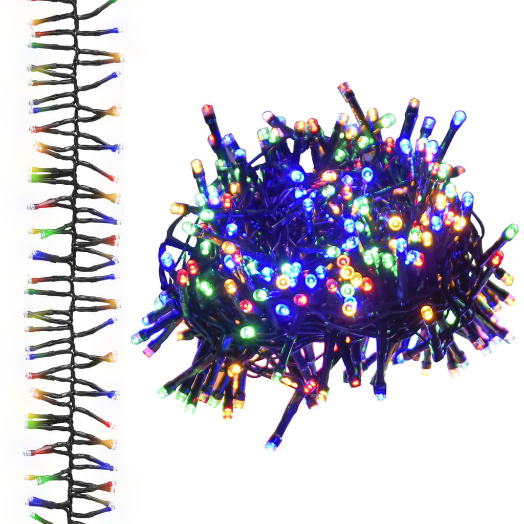 Vidaxl Light Garland Cluster con 3000 LED multicolore 23 M PVC