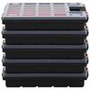 Vidaxl Gamma di scatole 5 pezzi 40x30x5 cm polipropene