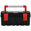 Vidaxl gereedschapskist 55x28x26,5 cm zwart en rood